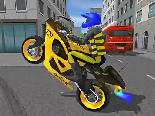 Police Motorbike Race Simulator เกมออนไลน์