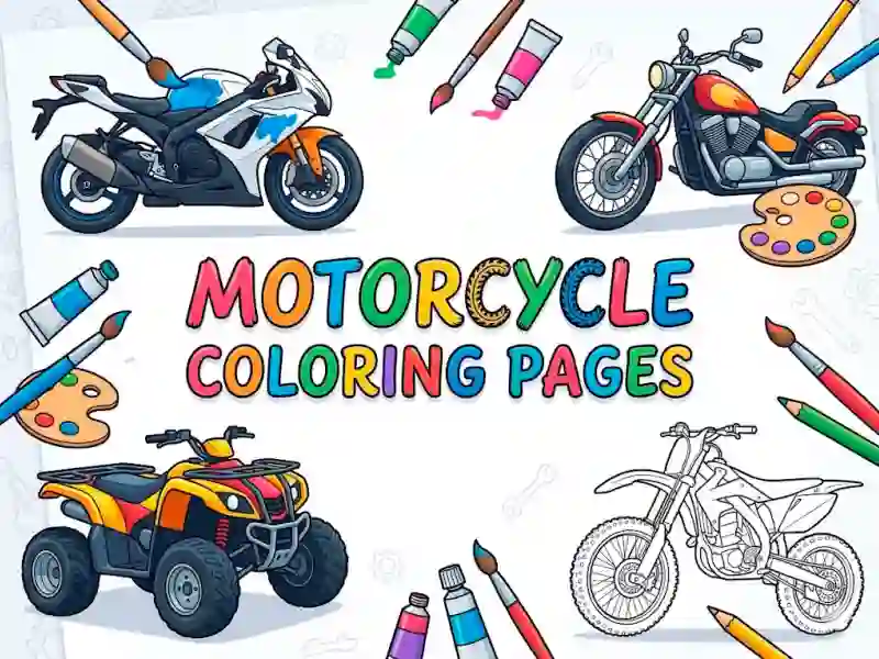 Motorcycle Coloring Pages เกมออนไลน์