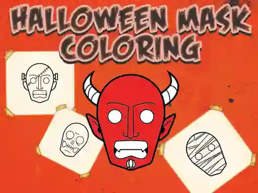 Halloween Mask Coloring Book เกมออนไลน์