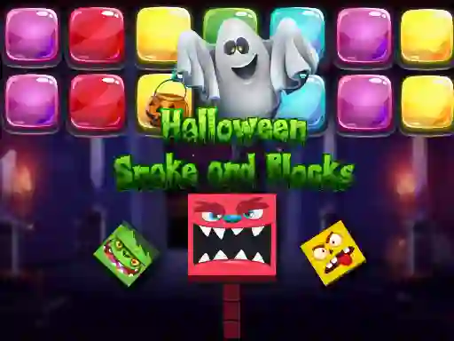 Halloween Snake and Blocks เกมออนไลน์
