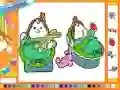 Online coloring baby twins เกมออนไลน์