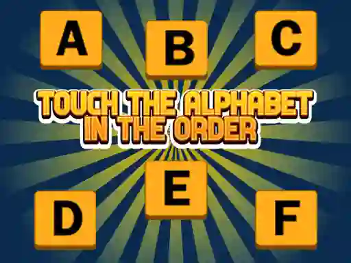 Touch The Alphabet In The Oder เกมออนไลน์