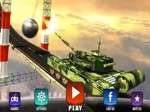 Impossible Army Tank Driving Simulator Tracks เกมออนไลน์