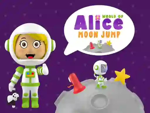 World of Alice Moon Jump เกมออนไลน์