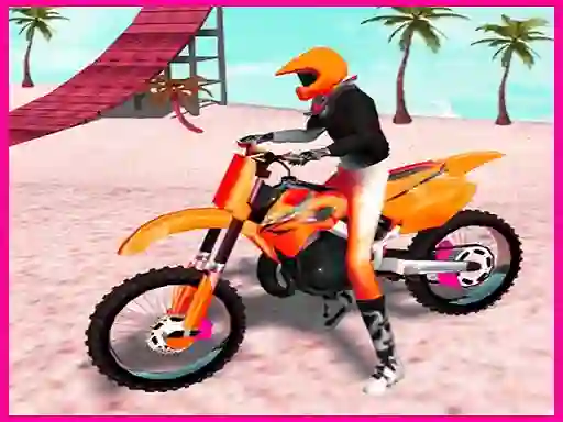Motocross Beach Jumping Bike Stunt เกมออนไลน์