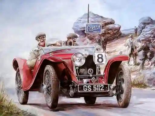 Painting Vintage Cars Jigsaw Puzzle 2 เกมออนไลน์