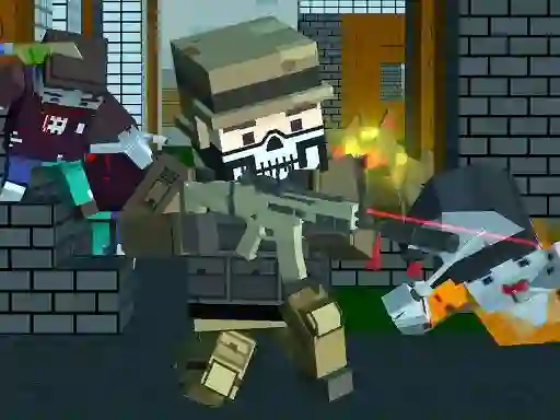 Pixel shooter zombie Multiplayer เกมออนไลน์