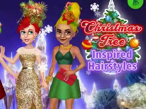 Christmas Tree Inspired Hairstyles เกมออนไลน์