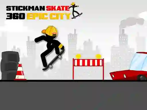 Stickman Skate 360 Epic City เกมออนไลน์