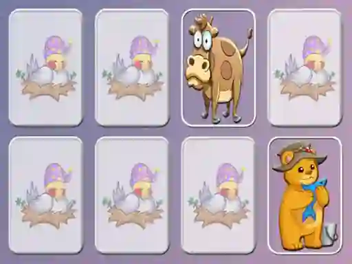 Animals Cards Match memory game เกมออนไลน์