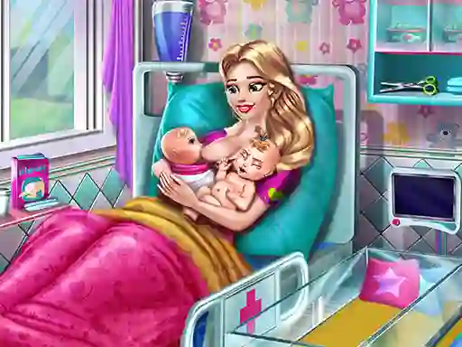 Mommy Twins Birth เกมออนไลน์