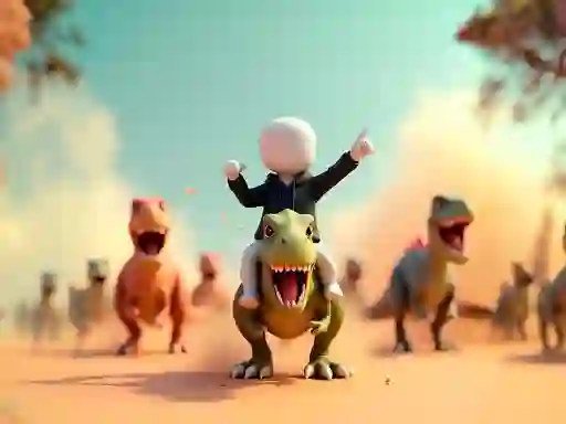 Stickman: Dinosaur arena เกมออนไลน์
