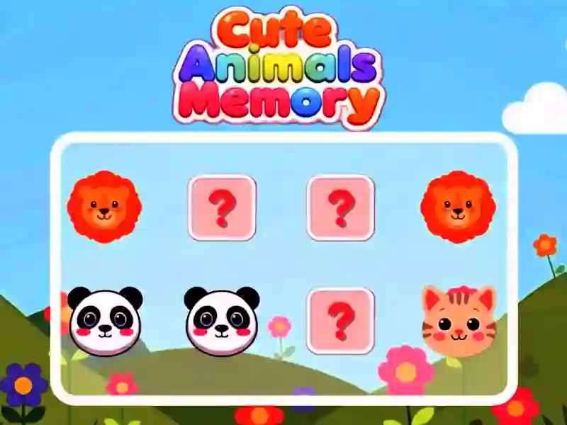 Cute Animals Memory เกมออนไลน์