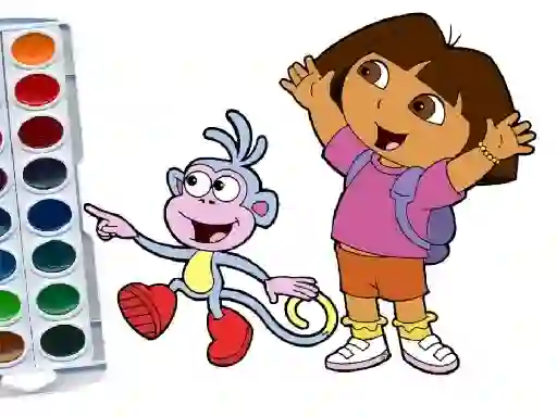 Dora The Explorer Coloring Book เกมออนไลน์
