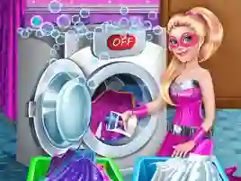 Superdoll Washing Capes เกมออนไลน์