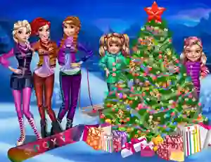 Princesses Christmas tree เกมออนไลน์