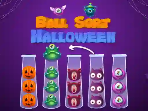 Ball Sort Halloween เกมออนไลน์