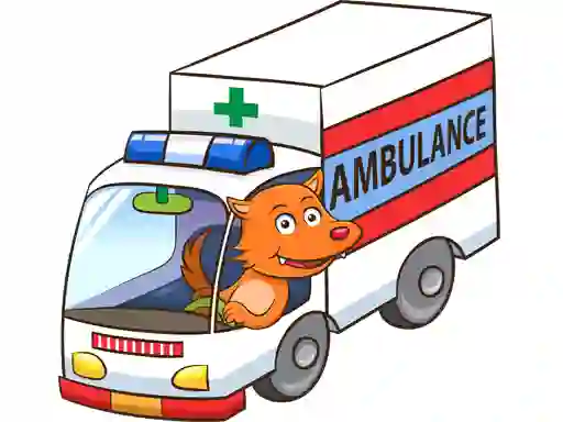 Cartoon Ambulance Puzzle เกมออนไลน์
