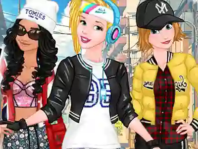 Princesses Sporty & Funky Day เกมออนไลน์
