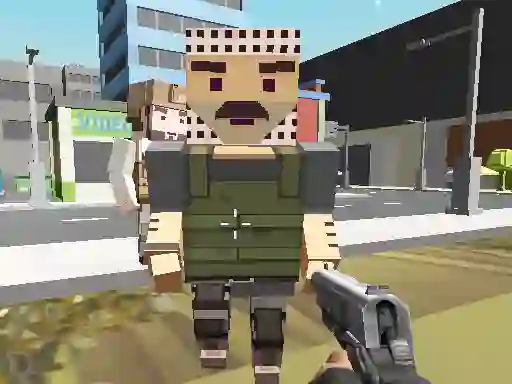 Block Pixel Cop: Gun Craft In Robbers World เกมออนไลน์