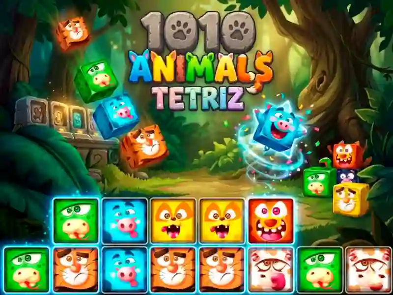 1010 Animals Tetriz เกมออนไลน์