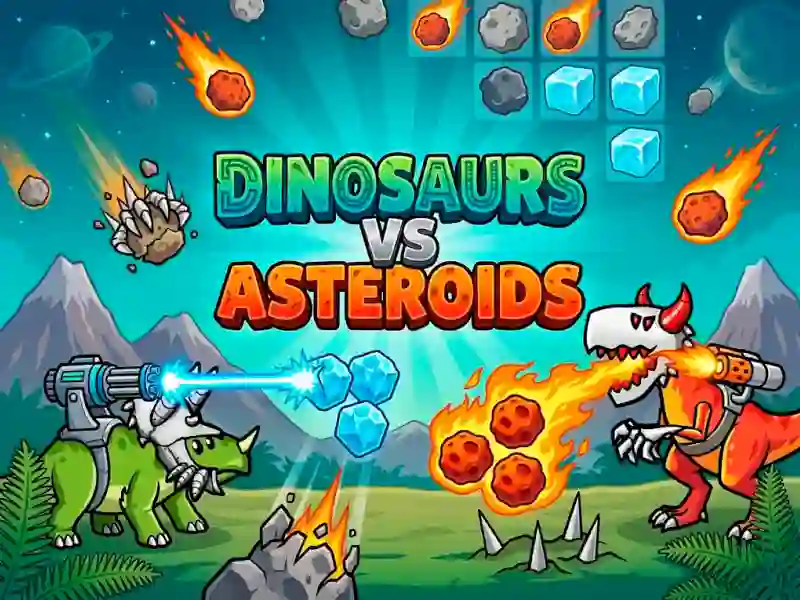 Dinosaurs vs Asteroids เกมออนไลน์