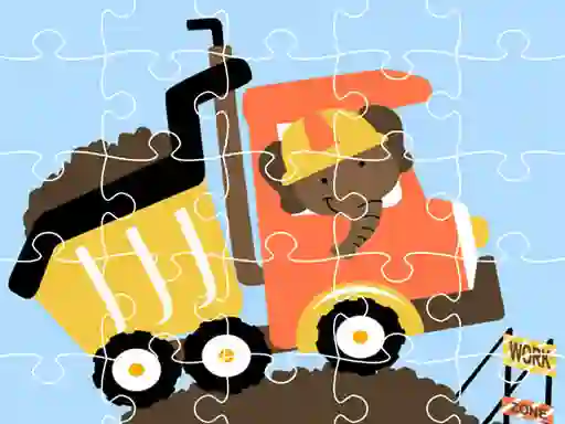 Dumper Trucks Jigsaw เกมออนไลน์