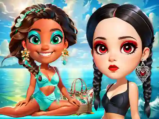 Wave Chic Ocean Fashion Frenzy เกมออนไลน์