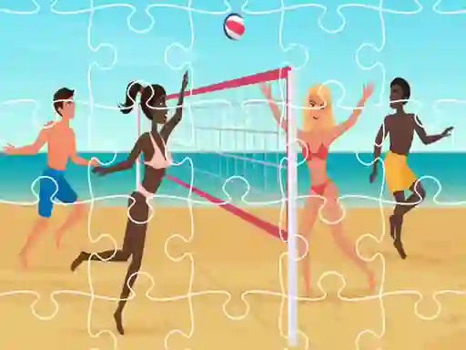 Beach Volleyball Jigsaw เกมออนไลน์