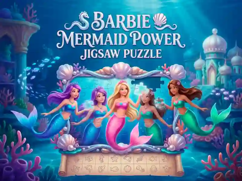 Barbie Mermaid Power Jigsaw Puzzle เกมออนไลน์