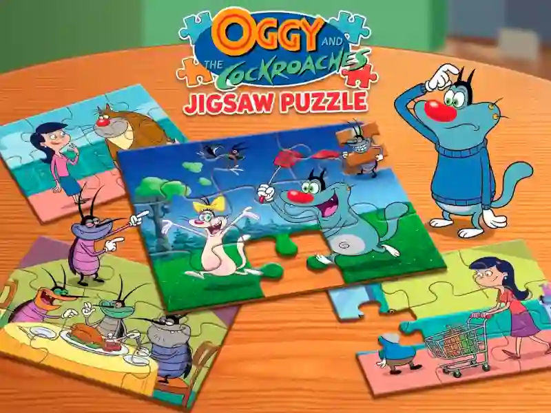 Oggy and the Cockroaches Jigsaw Puzzle เกมออนไลน์