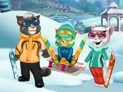 Cats Winter Fun เกมออนไลน์