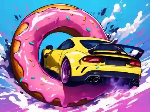 Roof Car Stunt เกมออนไลน์