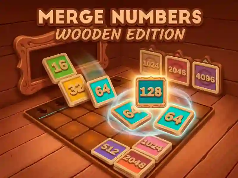 Merge Numbers Wooden Edition เกมออนไลน์