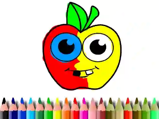 Back To School: Apple Coloring Book เกมออนไลน์
