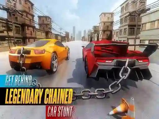 Chained Car Stunts Race Mega Ramp เกมออนไลน์