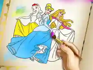 Princesses Coloring Book เกมออนไลน์