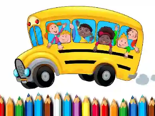 School Bus Coloring Book เกมออนไลน์