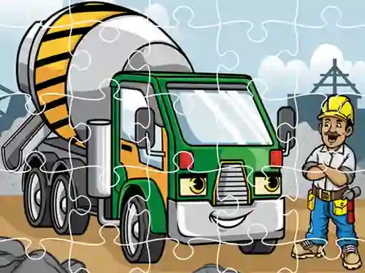 Construction Trucks Jigsaw เกมออนไลน์