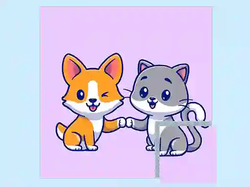 Cats and Dogs Puzzle เกมออนไลน์