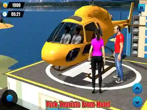 Helicopter Taxi Tourist Transport เกมออนไลน์