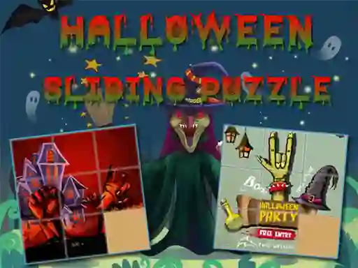 Halloween Sliding Puzzle เกมออนไลน์