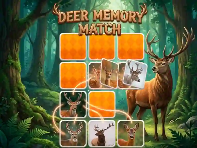 Deer Memory Match เกมออนไลน์