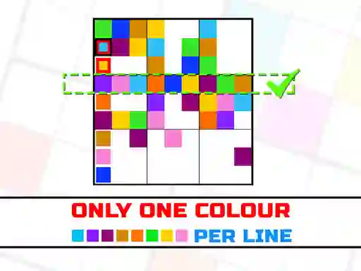 Only one color per line เกมออนไลน์