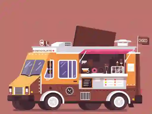 Food and Drink Trucks Memory เกมออนไลน์