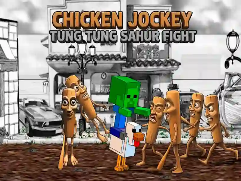Chicken Jockey Tung Tung Sahur Fight เกมออนไลน์