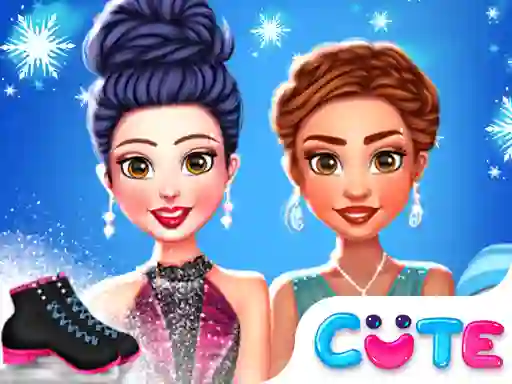 Princess Winter Ice Skating Outfits เกมออนไลน์