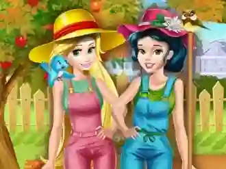 Princesses Working In the Garden เกมออนไลน์