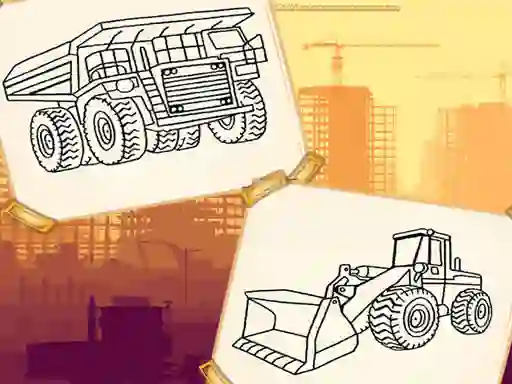 Construction Trucks Coloring เกมออนไลน์