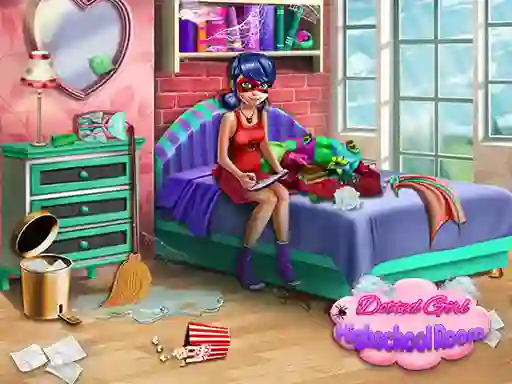 Dotted Girl: Highschool room เกมออนไลน์